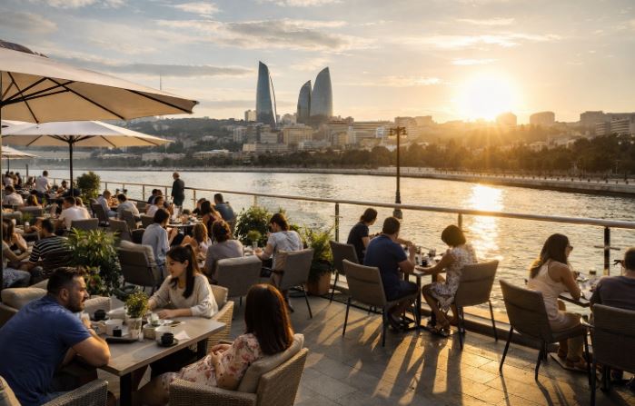 Bakı təkcə memarlığı və tarixi ilə deyil, həm də kafe