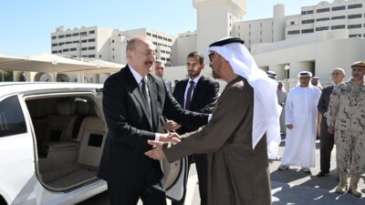 Azərbaycan Prezidenti İlham Əliyev və Birləşmiş Ərəb Əmirliklərinin Prezidenti Şeyx